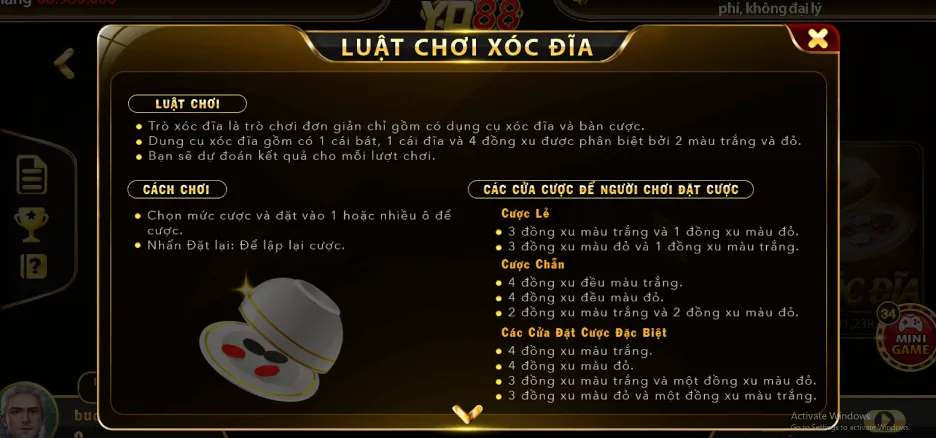 Nắm được luật chơi Xóc đĩa Yo88 là bắt buộc trước khi trải nghiệm game