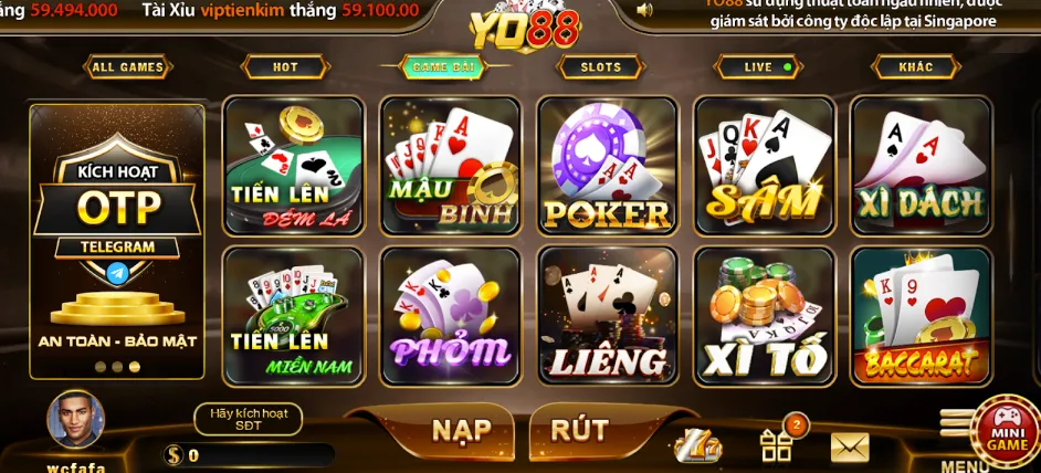 Game bài Liêng - Trò chơi không thể bỏ lỡ tại địa điểm Yo88