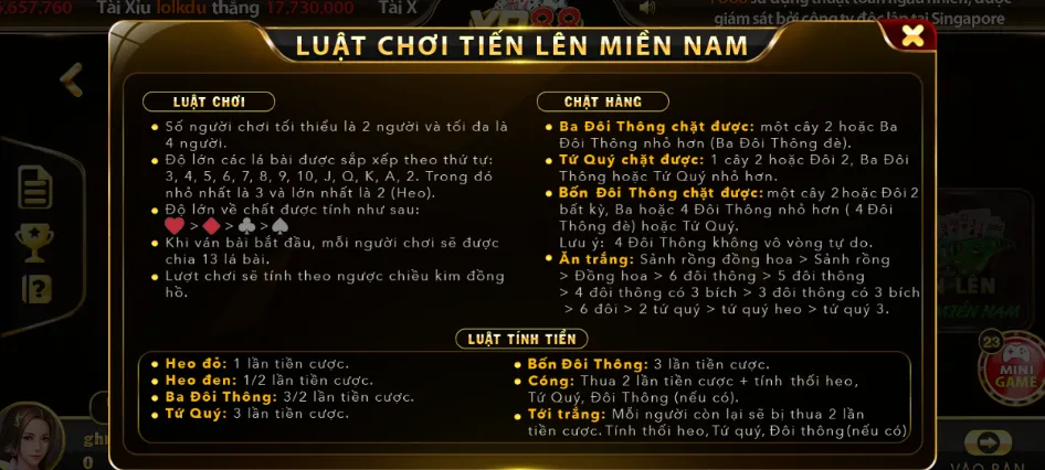 Hiểu thêm về Tiến Lên Miền Nam qua luật chơi tại Yo88