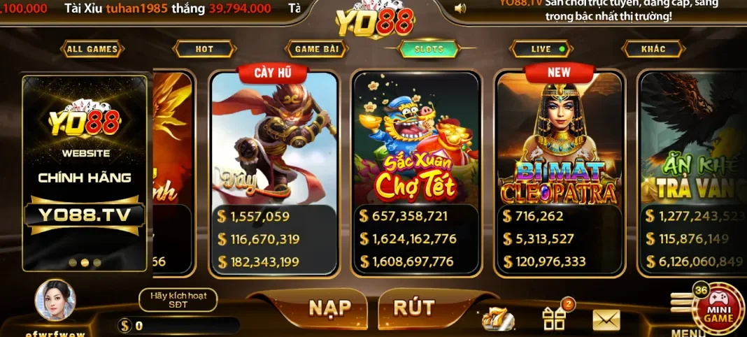 Trải nghiệm slot game Sắc Xuân Chợ Tết hoàn hảo từ Yo88